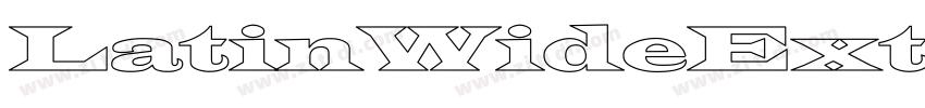 LatinWideExt Normal字体转换